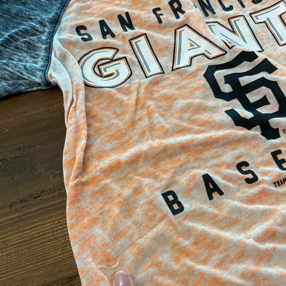 GIRLS San Francisco Giants burnout tee 10/12 (runs big) - Picture 5 of 7